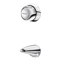 Image de Mitigeur temporisé en applique DELABIE TEMPOMIX TC pour lavabo, M3/4″, écoulement 7 s, avec bouton-poussoir/manette, avec bec fixe