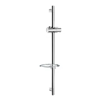 Foto de Varão de duche Ø22 DELABIE, inox cromado, com saboneteira transparente