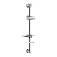 Foto de Varão de duche Ø25 DELABIE, inox cromado, com saboneteira cromada