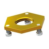 Image de Contre-écrou F1/2″ DELABIE avec 3 vis et rondelle, pour robinets ou becs en applique 1/2″
