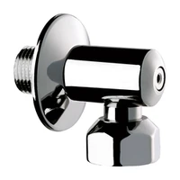 Foto van Hoek-STOP koppeling DELABIE, met afsluitventiel en afdekmoer, ZW1/2″, lengte 30 mm, hoogte 30 mm