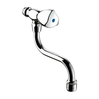 Foto av Veggventil for oppvaskkum DELABIE, M1/2″, med Long-Life hode, med svingbar tut lengde 200 mm