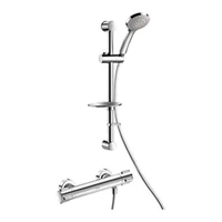 Foto de Conjunto de duche DELABIE com misturadora termostática SECURITHERM modelo nº H9739S, uniões standard, com varão de duche com saboneteira