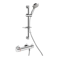 Foto de Conjunto de duche DELABIE com misturadora termostática SECURITHERM Securitouch modelo nº H9741S, uniões standard, com varão de duche com saboneteira