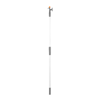 Foto af Nuova Rade teleskop-bådshage med dobbelt krog, hvid aluminium, 118 - 196 cm, grå krog