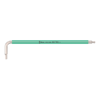 Photo of Wera 3950 SPKL Multicolour Stainless Steel Hex Key with ball end 2.0 mm