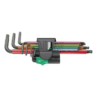 Foto av Wera 950/7 Hex-Plus Multicolour Magnet 1 unbrakonøkkelsett, BlackLaser, med magnetisator