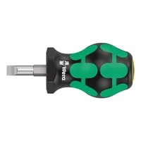 Photo of Slotted short screwdriver Wera Kraftform 335 Stubby, 6.5 × 1.2 × 24.5 mm