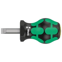 Photo of Slotted short screwdriver Wera Kraftform 335 Stubby, 7.0 × 1.2 × 24.5 mm