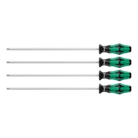 Photo of 4-piece screwdriver set with holding function and 300 mm-long blades, Wera Kraftform 367/4 TORX® HF