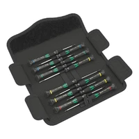 Photo of Precision screwdriver set in a pouch Wera Kraftform Micro 12 Universal 1, 12 pieces