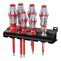 Photo of 7-piece stainless steel screwdriver set Wera 3160 i/7, with rack