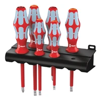 Photo of 6-piece stainless steel screwdriver set Wera 3165 i/6, with rack