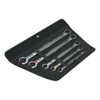 Photo of Set of 5 long combination ratcheting wrenches Wera 6007 Joker 5 Set 1, in a pouch