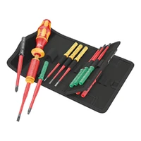Photo of 15-piece set of insulated interchangeable blades and a handle Wera Kraftform Kompakt VDE 15 Torque 1,2-3,0 Nm extra slim 1 Tool Finder