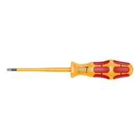 Photo of Slotted insulated screwdriver Wera Kraftform 1060 i VDE, 4.0 × 0.8 × 100 mm