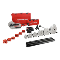 Foto av SETT: Batteridrevet rørbøyer ROBEND 4000 E ROTHENBERGER med bøysegmenter for rør Ø12–14–16–18–22–28 mm, AMPShare