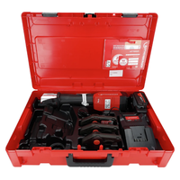 Zdjęcie SET: Akülü presleme makinesi ROMAX 4000 ROTHENBERGER, M 15–22–28 mm pres çeneleri ile, AMPShare
