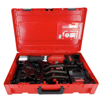 Zdjęcie SET: Akülü presleme makinesi ROMAX 4000 ROTHENBERGER, SV 15–22–28 mm pres çeneleri ile, AMPShare