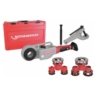 Photo of SET: Cordless threader ROTHENBERGER SUPERTRONIC 2000 E, CAS, with threading heads BSPT R 1/2–2″