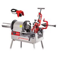 Photo of SET: Stationary threading machine with automatic head ROTHENBERGER SUPERTRONIC 4SE, BSPT R 1/2–4″, 230 V