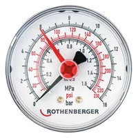 Photo of Pressure gauge 0–16 bar for testing pumps ROTHENBERGER RP 50