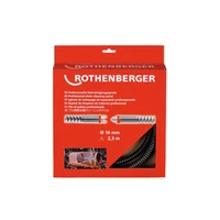 Foto de Espiral SMK de 16 mm para limpieza de tuberías ROTHENBERGER, longitud 2,3 m, con núcleo de plástico