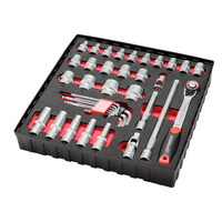 Photo of Set of 1/2″ hexagonal sockets with ratchet and HEX key wrenches ROTHENBERGER, 38 pieces