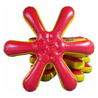 Foto de Gran flotador inflable para piscina en forma de estrella de 6 puntas para escalar
