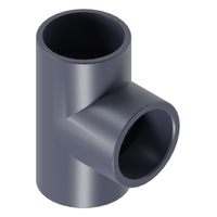 Zdjęcie Trójnik 90° PVC-U CEPEX UP.03.SFT 75 mm × 2½" KW/KW/GW