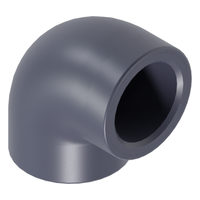 Photo of 90° elbow PVC-U CEPEX UP.01.SFTR 25 mm × ¾" female thread