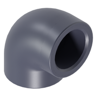 Photo of 90° elbow PVC-U CEPEX UP.01.SFTR 32 mm × 1" female thread