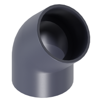 Photo of 45° elbow PVC-U CEPEX UP.02.SF 200 mm