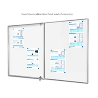 Foto av Vitrine med tavle GTA 120 × 90 cm