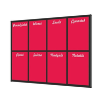 Zdjęcie Haftalık planlayıcı 200 × 120 cm, W3 kırmızı