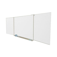 Zdjęcie Triptik tahta 170 × 100 cm + 2 × 85 × 100 cm, beyaz kuru silinebilir
