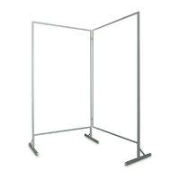 Zdjęcie İki modüllü paravan tahta, ayaklı 2 × 100 × 170 × 190 cm, manyetik kuru silinebilir