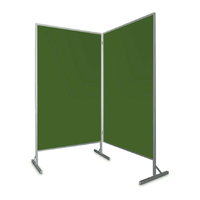 Zdjęcie İki modüllü paravan tahta, ayaklı 2 × 100 × 170 × 190 cm, tebeşir
