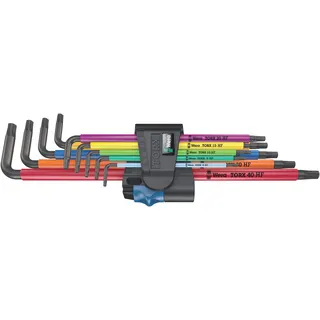 Zdjęcie Zestaw kluczy trzpieniowych Wera 967/9 TX XL Multicolour HF 1, BlackLaser, z funkcją przytrzymywania, długich