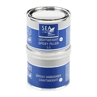 Foto av Lättviktsepoxyspackel Sea-Line 1:1, set med bas och härdare, vit, 750 ml