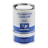 Photo of Sea-Line polyurethane varnish set base and hardener, colorless, 750 ml