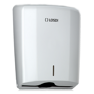 Photo of Interfold paper towel dispenser LOSDI Elegance, white ABS