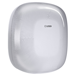 Image de Distributeur d'essuie-mains pliés LOSDI Star Line, en plastique blanc semi-transparent
