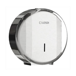Image de Distributeur de papier toilette Jumbo Ø 45 LOSDI Elegance Line, anti-vandalisme, acier inoxydable brillant