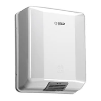 Foto de Secador de mãos 1600 W LOSDI Elegance Line, ABS branco