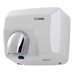 Foto de Secador de mãos 2500 W LOSDI Blinder, aço pintado, branco